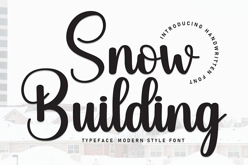 Snow Building Schriftart