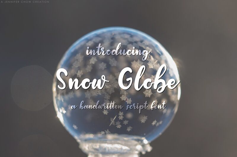Snow Globe Schriftart