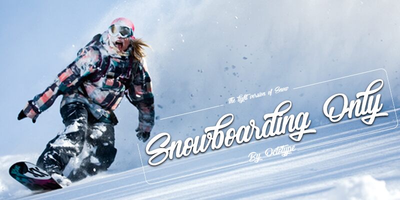 Snowboarding Only Schriftart