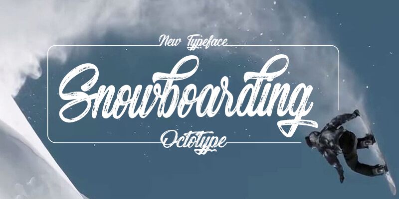 Snowboarding Schriftart