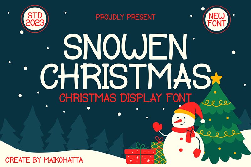 SNOWEN CHRISTMAS Schriftart