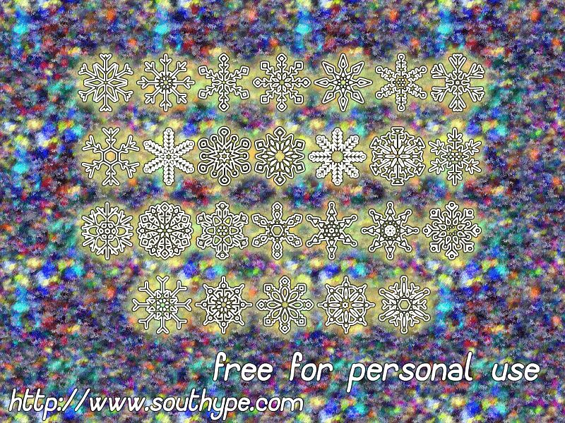Snowflakes St Font