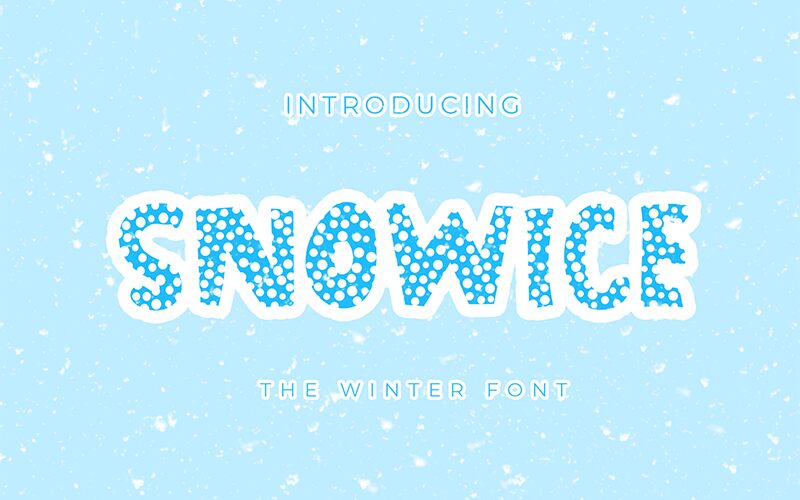 SNOWICE フォント