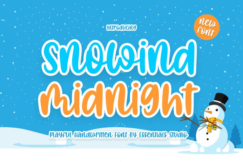 Snowind midnight الخط