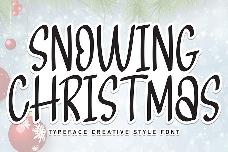 Snowing Christmas Schriftart