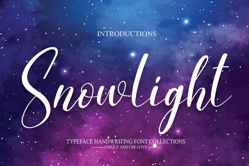 Snowlight الخط