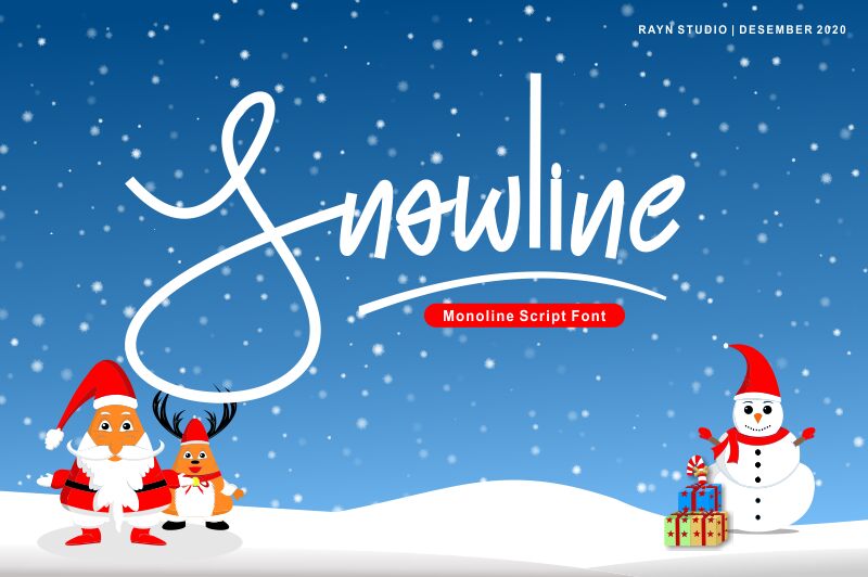 Snowline Schriftart