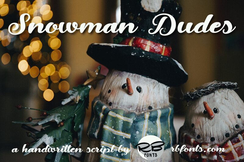 Snowman Dudes Schriftart