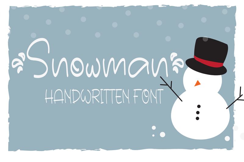 Snowman Schriftart