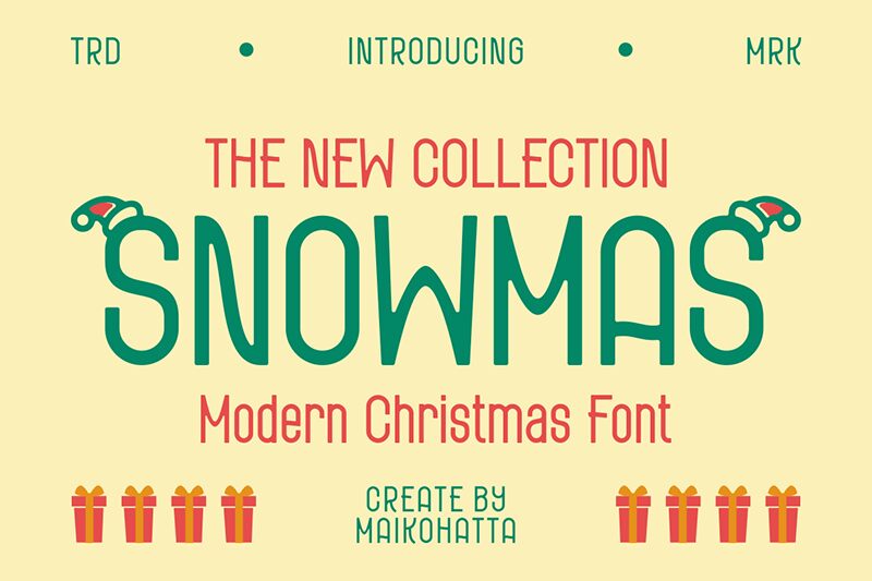 SNOWMAS Schriftart