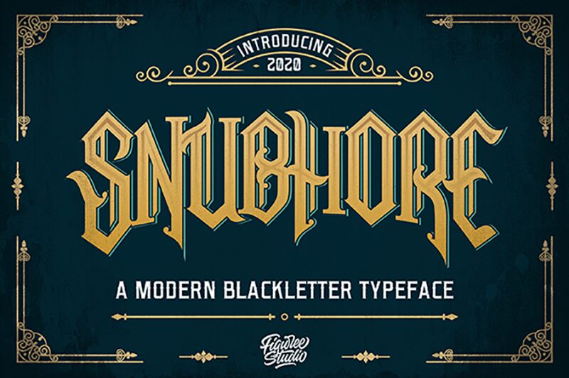 Snubhore الخط