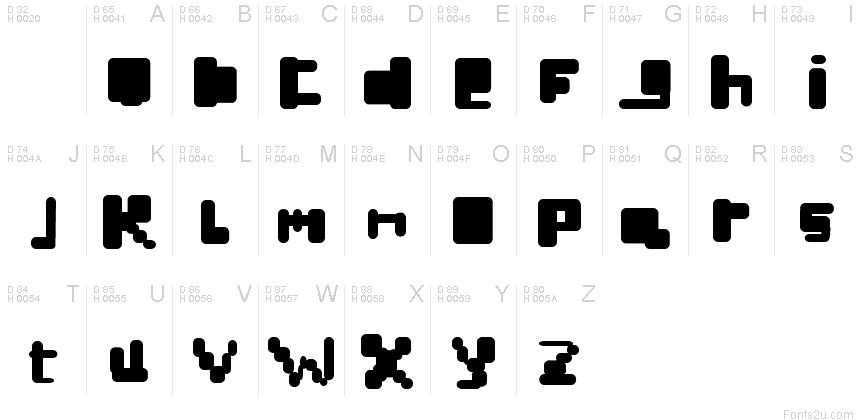 Basic Latin - charmap