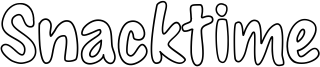 Preview of the Snacktime font