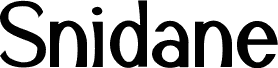 Preview of the Snidane font