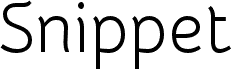 Snippet