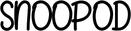 SNOOPOD Bold шрифт