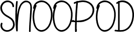 SNOOPOD шрифт