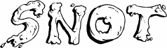 Preview of the Snot font
