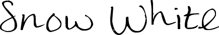 Preview of the Snow White font