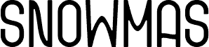 SNOWMAS font