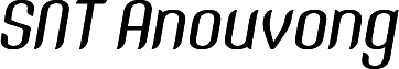 SNT Anouvong Medium Italic