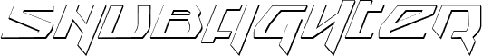 Snubfighter 3D Italic