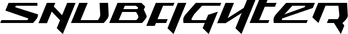 Snubfighter Expanded Italic