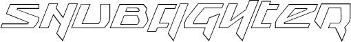Snubfighter Outline Italic