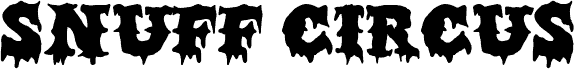 Preview of the Snuff Circus font