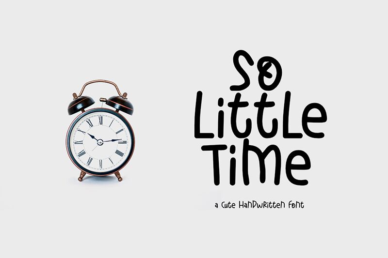 So Little Time Schriftart
