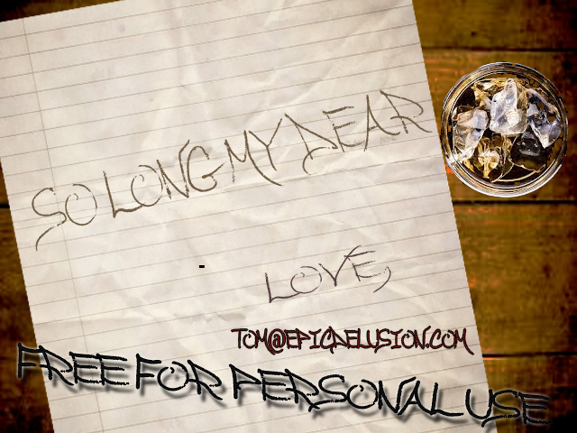 So Long My Dear Carattere