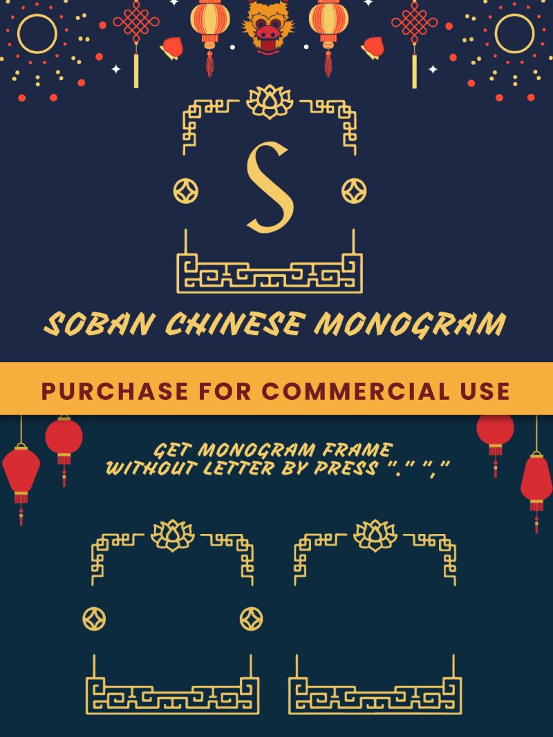 Soban Chinese Monogram Czcionka