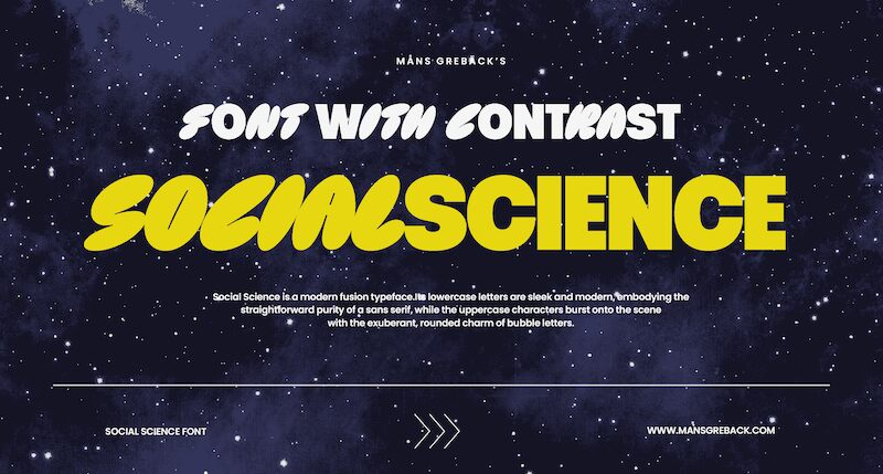 Social Science Schriftart