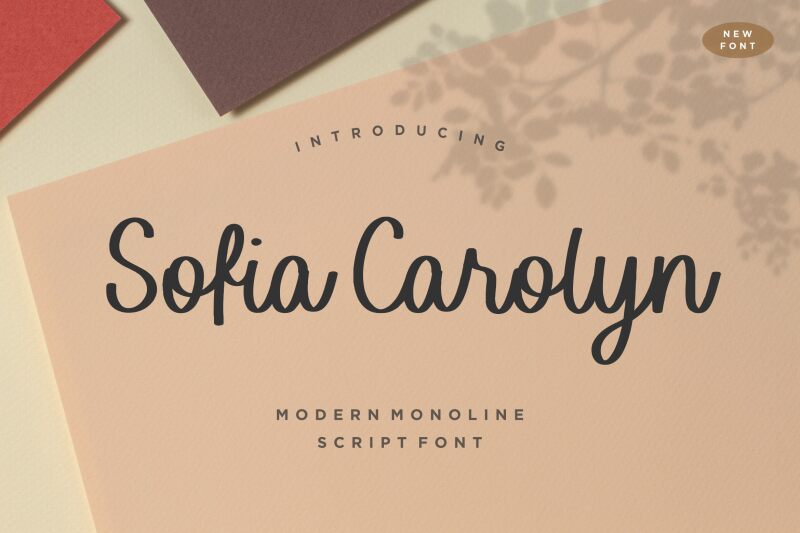 Sofia Carolyn Schriftart