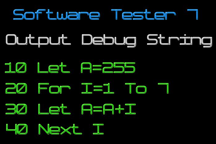 Software Tester 7 Czcionka