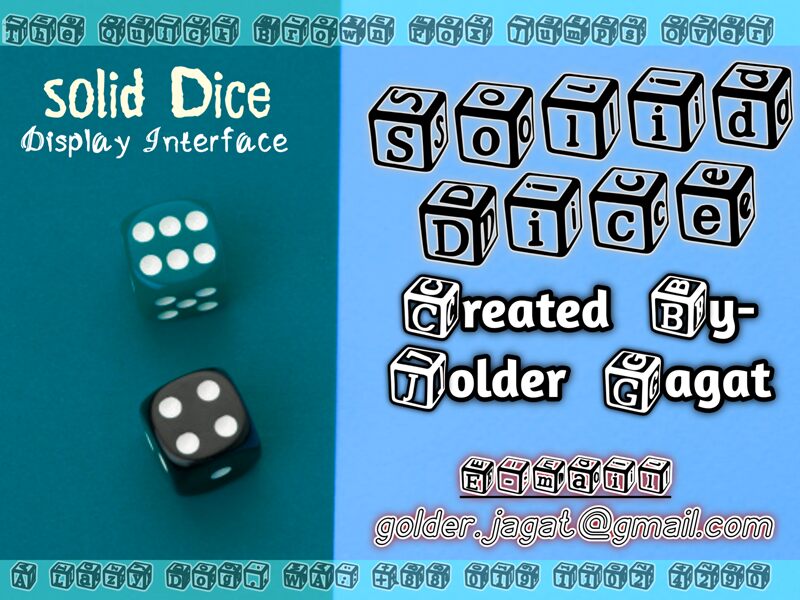 Solid Dice Schriftart