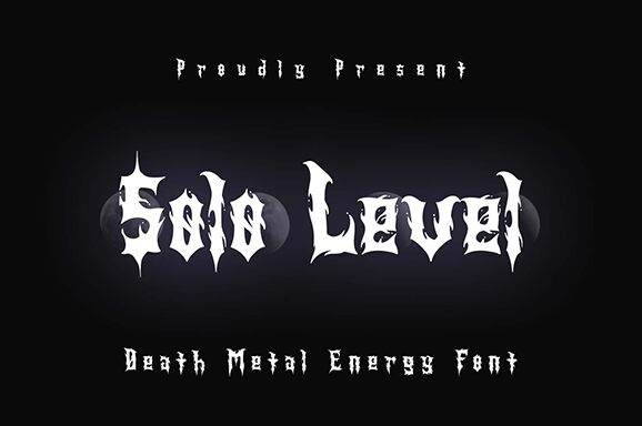 Solo Level Schriftart