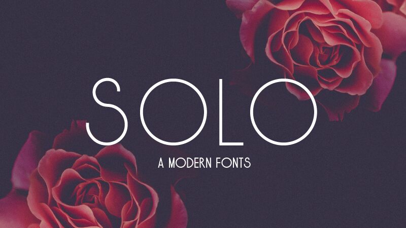 Solo フォント