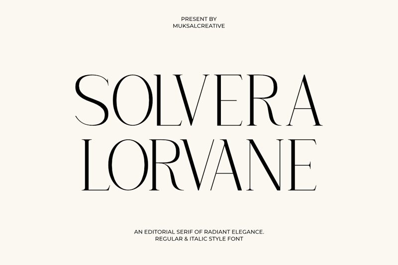 Solvera Lorvane الخط 