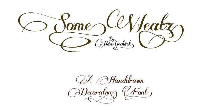 Some Weatz Symbols Schriftart