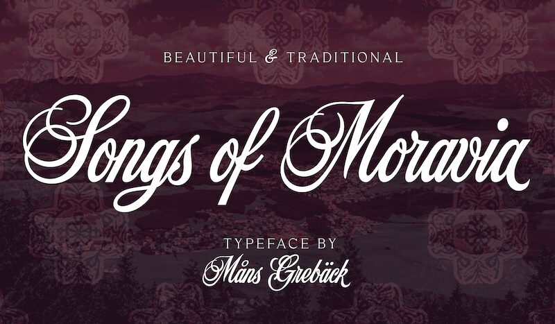 Songs Of Moravia Schriftart