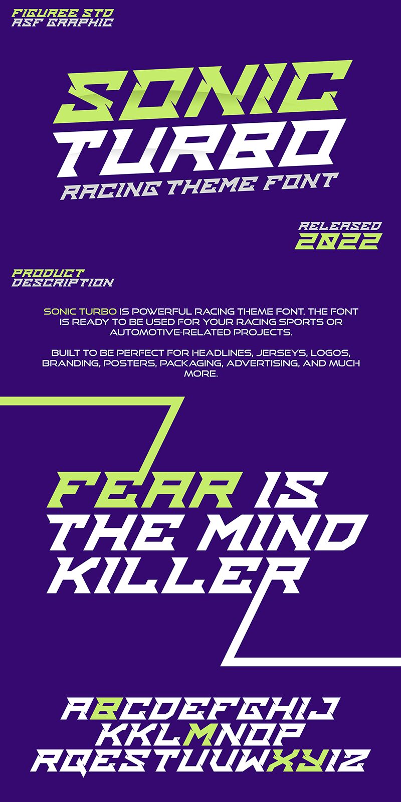 Sonic Turbo Druh písma