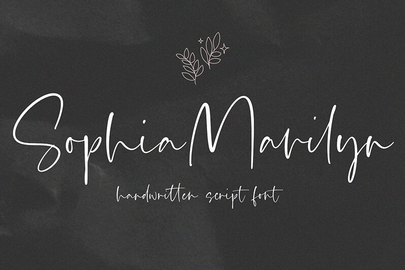 Sophia Marilyn 字体