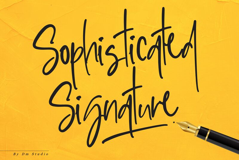 Sophisticated Signature Schriftart