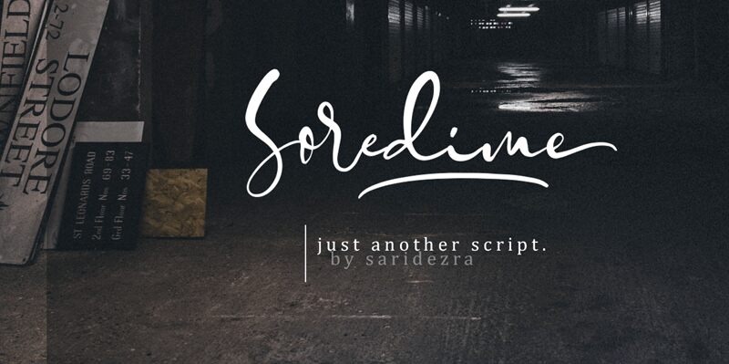 Soredime Schriftart