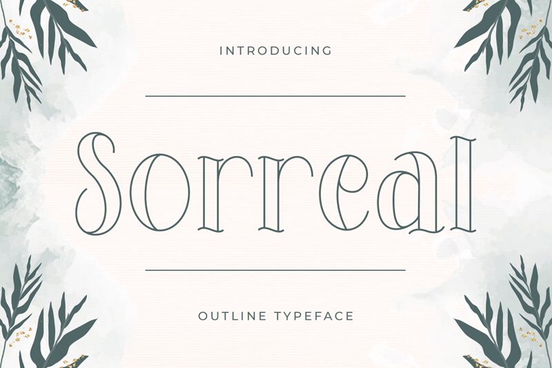 Sorreal Schriftart