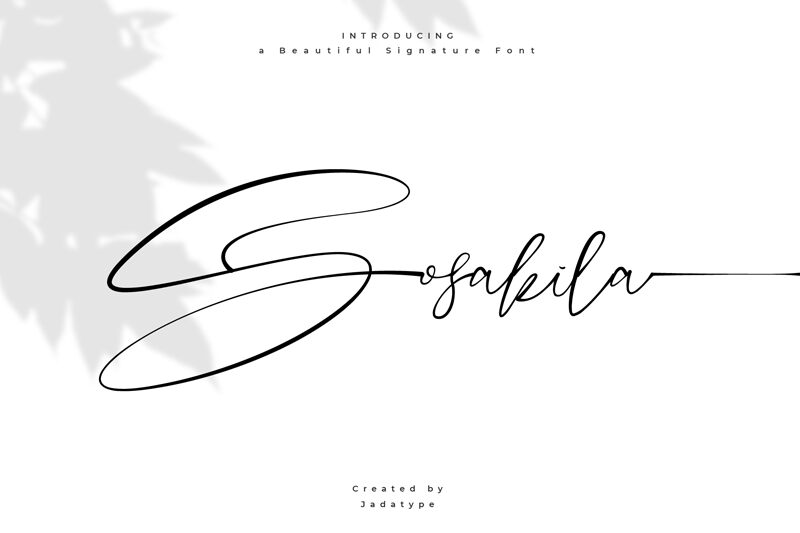 Sosakila Schriftart