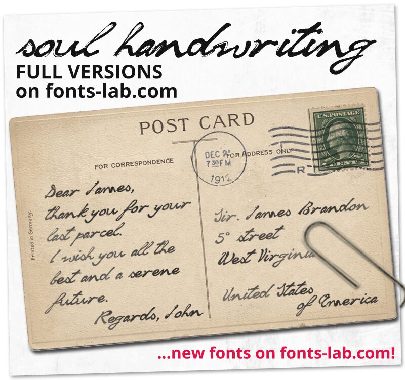soul handwriting_free-version Czcionka