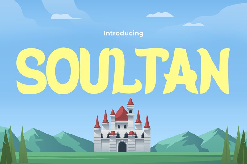 Prezentacja i próbka wizualna czcionki SOULTAN