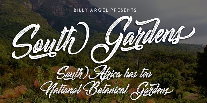 South Gardens Schriftart